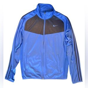 Nike Men's Epic Full-Zip Track Jacket Two Side Pockets Royal Blue Size Medium
